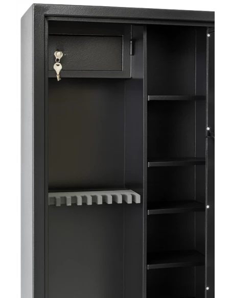 Armoire Forte UTILIA 3 Places - Porte-fusils De Chasse Certifiée - Gris (Neuf)